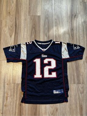 Youth Large Tom Brady Reebok Patriots Jersey